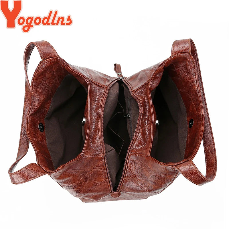 "Vintage Women Handbag Shoulder Tote Top-Handle"