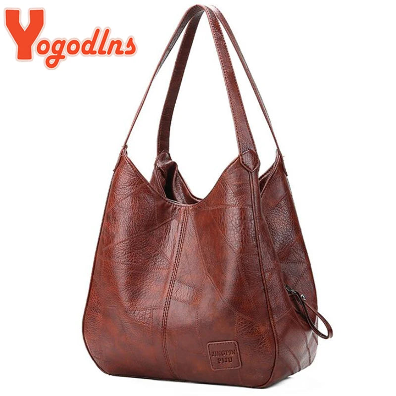 "Vintage Women Handbag Shoulder Tote Top-Handle"