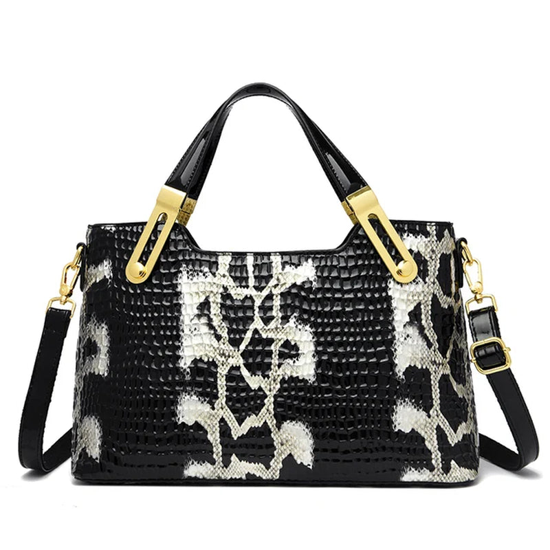 Fashion Trend Noble Women Handbag Python Pattern Luxury Ladies Party Handbag and Purse Elegant Wedding Party Casual Tote 2024