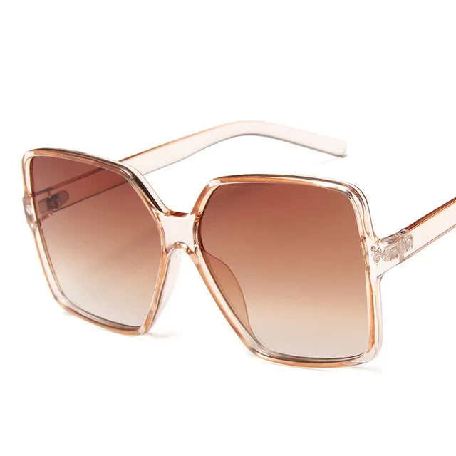 "Oversize Gradient Designer Sunglasses for Women - UV400 Protection"