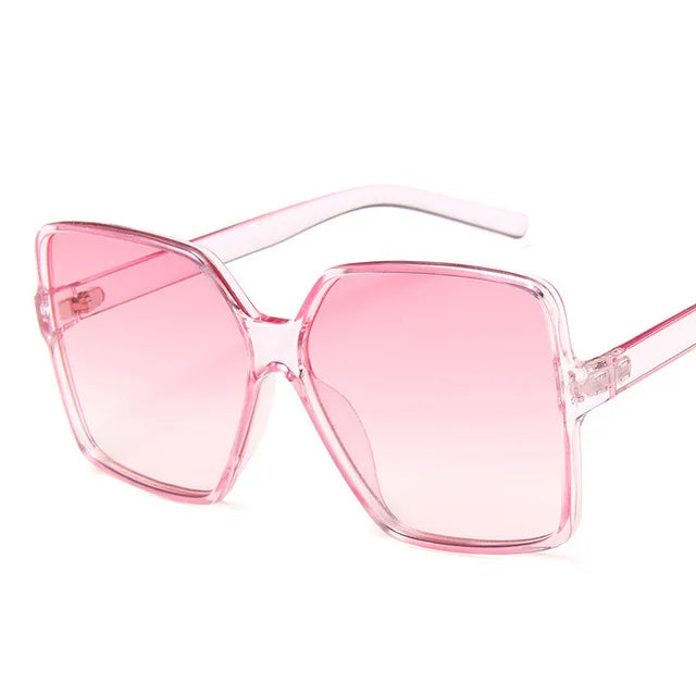 "Oversize Gradient Designer Sunglasses for Women - UV400 Protection"