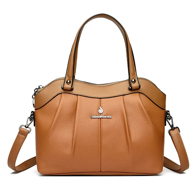 Luxury Designer Leather Handbags for Women - Vintage Style with Large Capacity! 🌟👜 #Fashionista #HandbagLovers