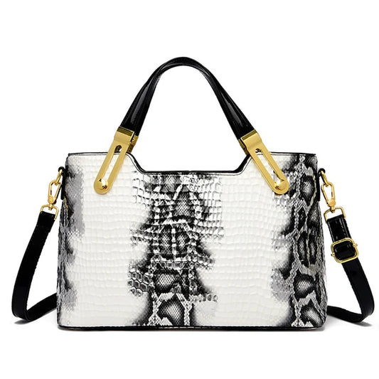 Fashion Trend Noble Women Handbag Python Pattern Luxury Ladies Party Handbag and Purse Elegant Wedding Party Casual Tote 2024